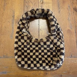 Mango checkered bucket hat and bag